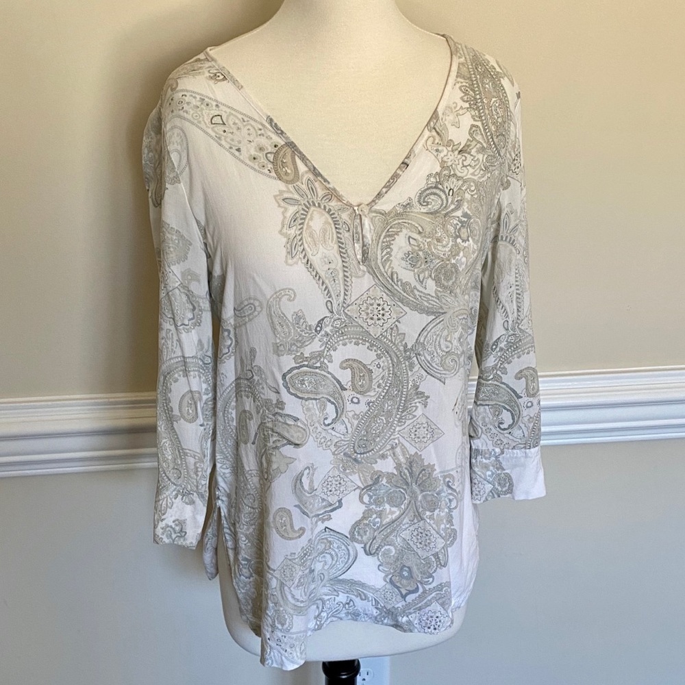 WOMEN’S Crosby. Paisley Shirt Grey